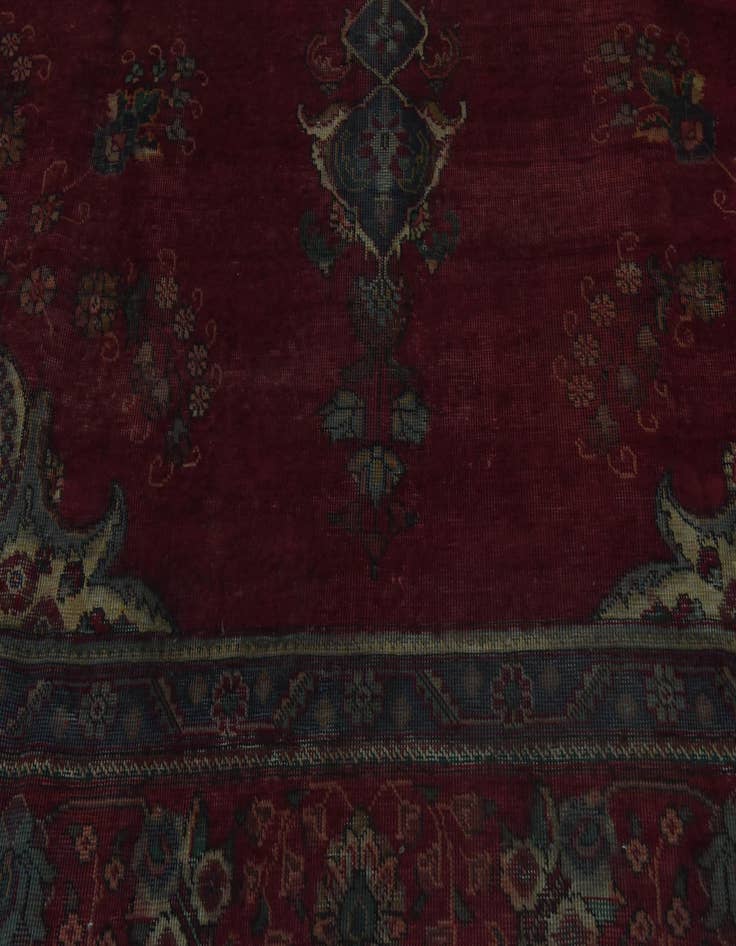 Detail image of 9' 8 x 11' 10 Hand Knotted Tabriz Persian Wool Rug