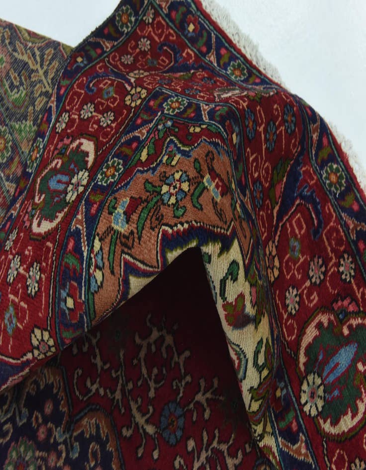 Detail image of  9' 6 x 13'  Hand Knotted Tabriz Persian Wool Rug