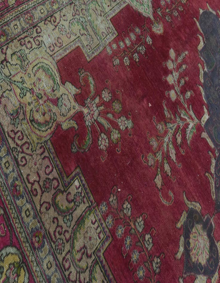 Detail image of  9' 10 x 12' 10  Hand Knotted Tabriz Persian Wool Rug