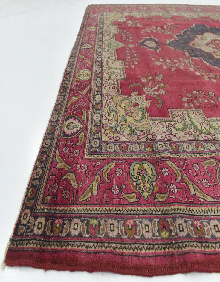 Detail image of  9' 10 x 12' 10  Hand Knotted Tabriz Persian Wool Rug