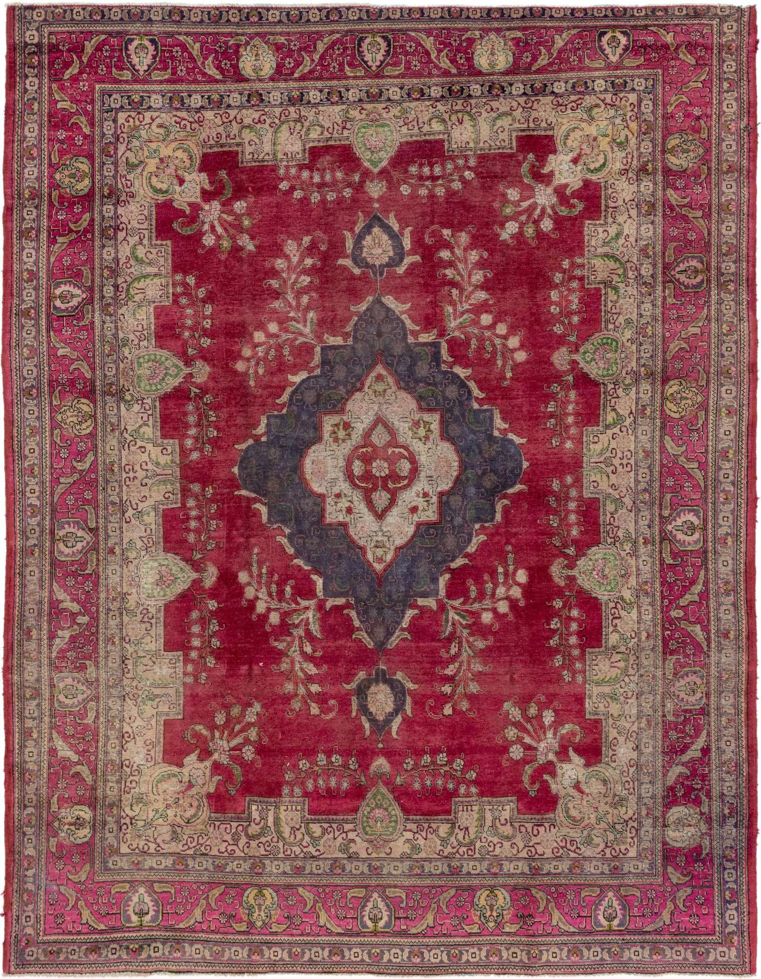 Primary image of  9' 10 x 12' 10  Hand Knotted Tabriz Persian Wool Rug