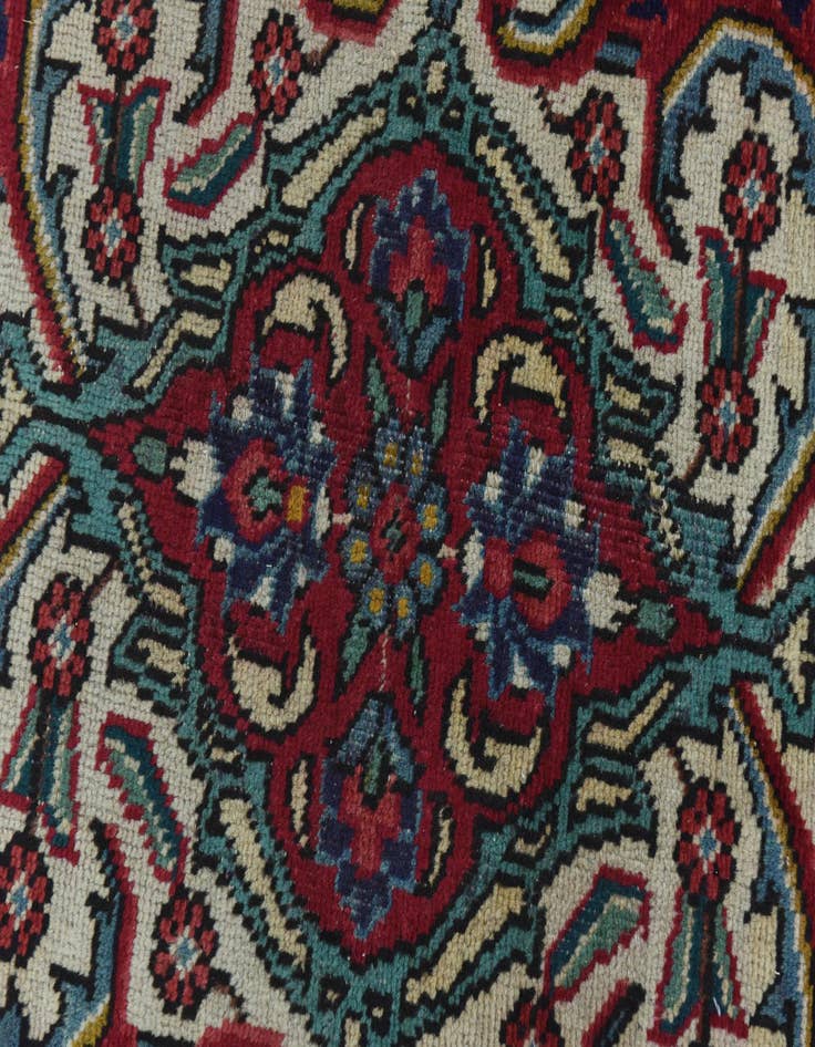 Detail image of 9' 9 x 12' 9 Hand Knotted Tabriz Persian Wool Rug
