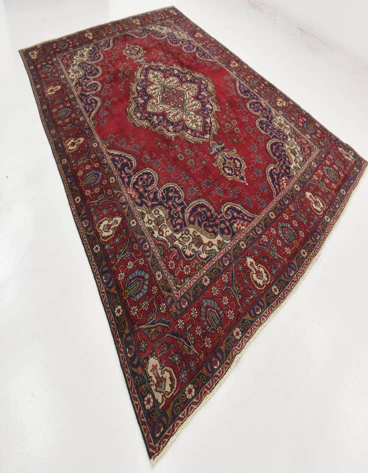 Detail image of 9' 9 x 12' 9 Hand Knotted Tabriz Persian Wool Rug