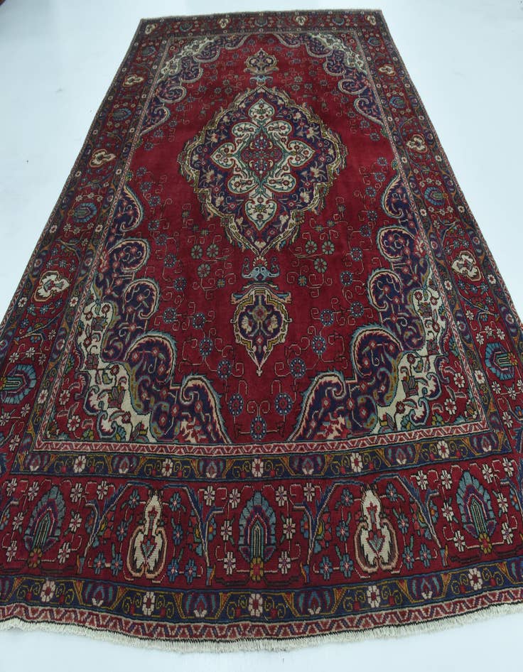 Detail image of 9' 9 x 12' 9 Hand Knotted Tabriz Persian Wool Rug