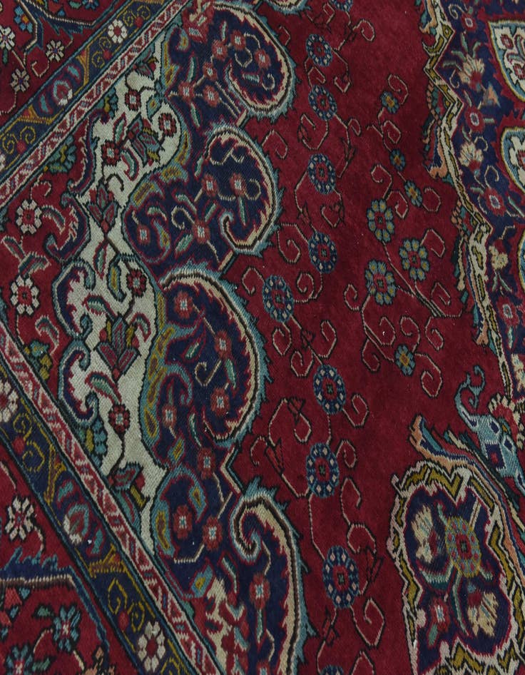 Detail image of 9' 9 x 12' 9 Hand Knotted Tabriz Persian Wool Rug