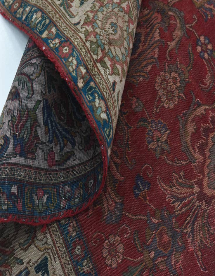 Detail image of 9' 8 x 12' 6 Hand Knotted Tabriz Persian Wool Rug