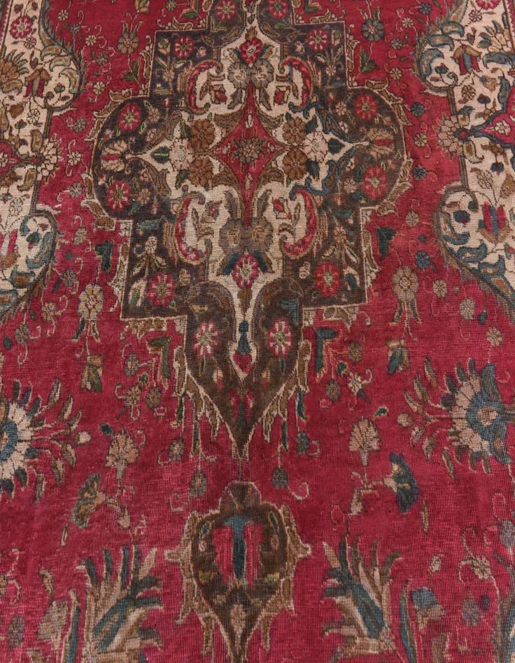 Detail image of 6' x 9' 6 Hand Knotted Tabriz Persian Wool Rug