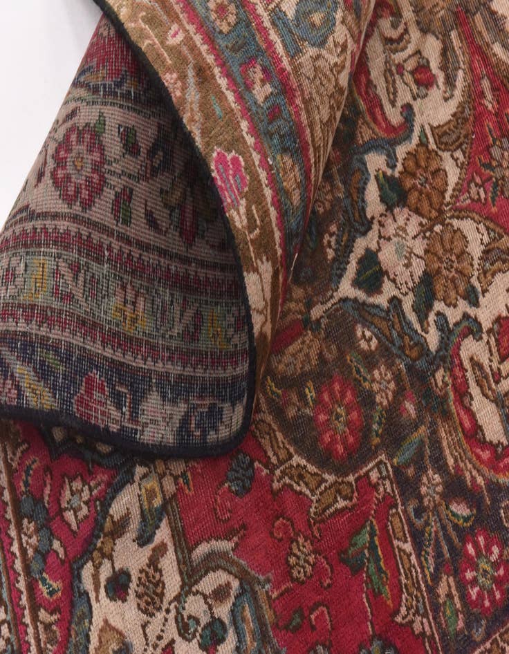 Detail image of 6' x 9' 6 Hand Knotted Tabriz Persian Wool Rug