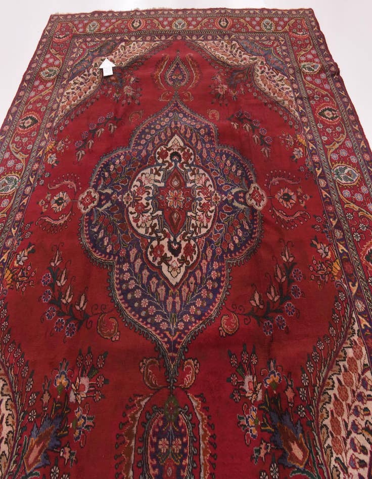 Detail image of 9' 7 x 13' 3 Hand Knotted Tabriz Persian Wool Rug