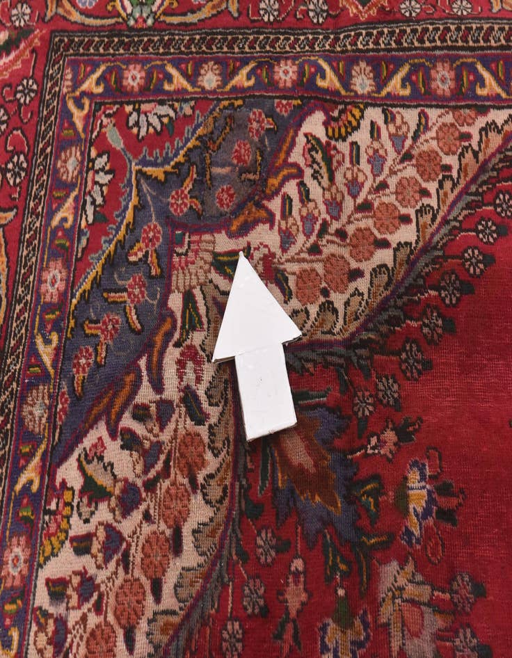 Detail image of 9' 7 x 13' 3 Hand Knotted Tabriz Persian Wool Rug