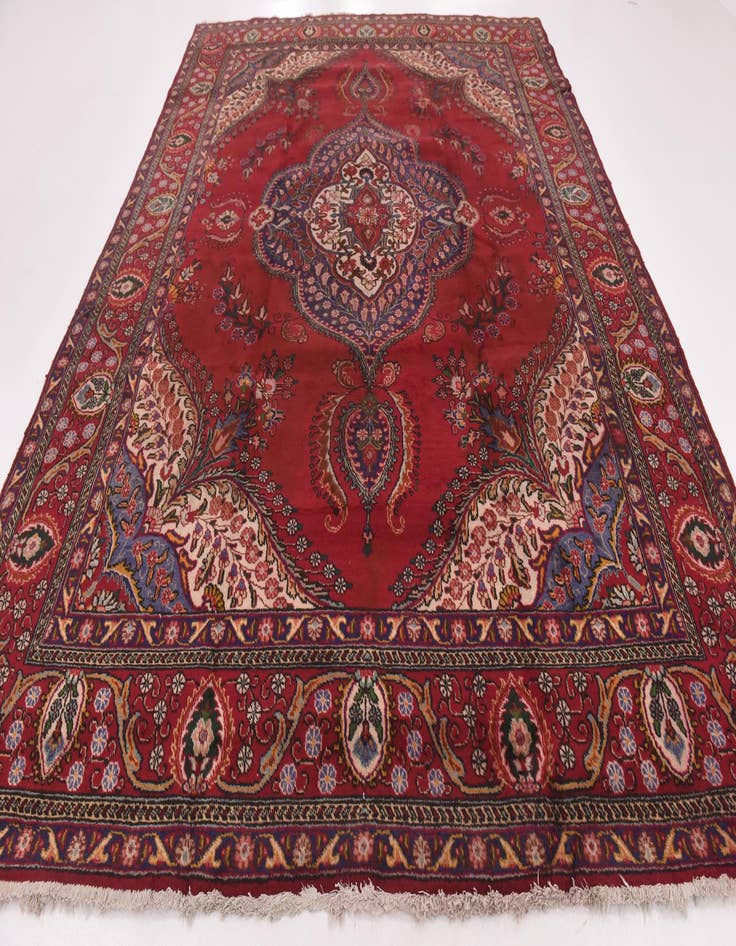 Detail image of 9' 7 x 13' 3 Hand Knotted Tabriz Persian Wool Rug