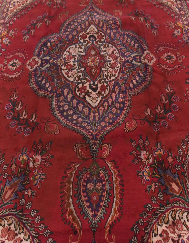 Detail image of 9' 7 x 13' 3 Hand Knotted Tabriz Persian Wool Rug