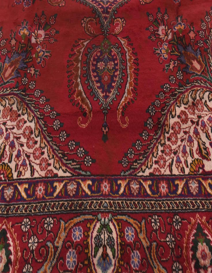 Detail image of 9' 7 x 13' 3 Hand Knotted Tabriz Persian Wool Rug