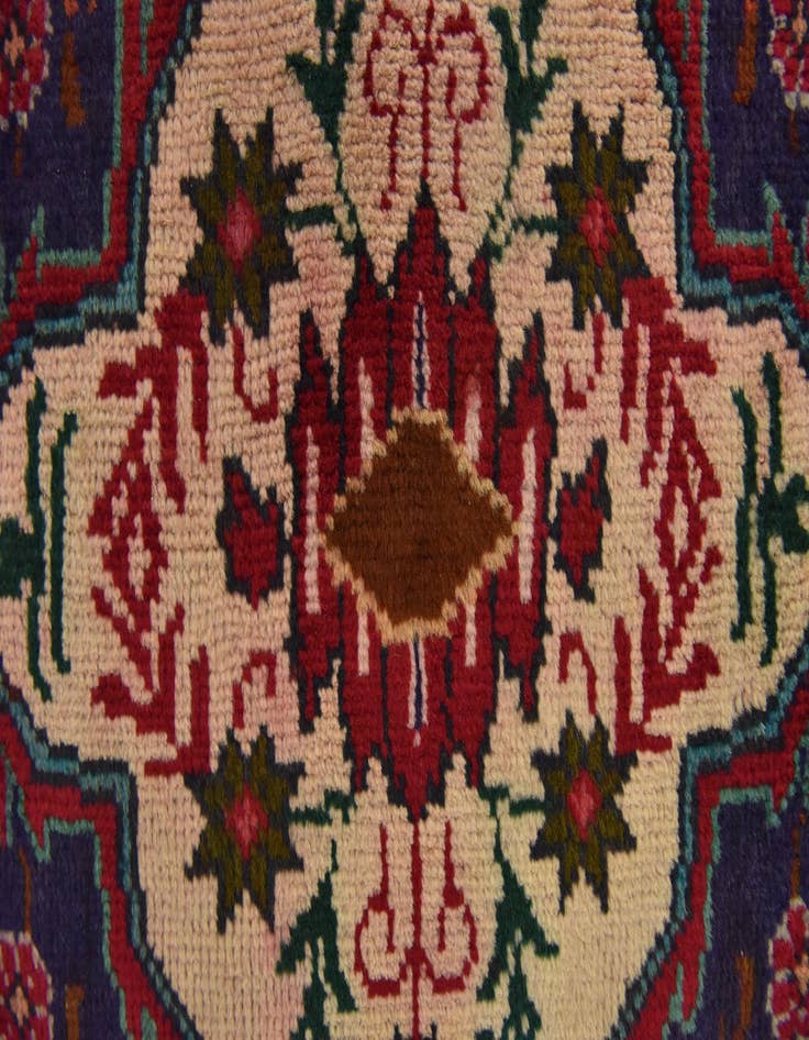 Detail image of  9' 8 x 12' 6  Hand Knotted Tabriz Persian Wool Rug