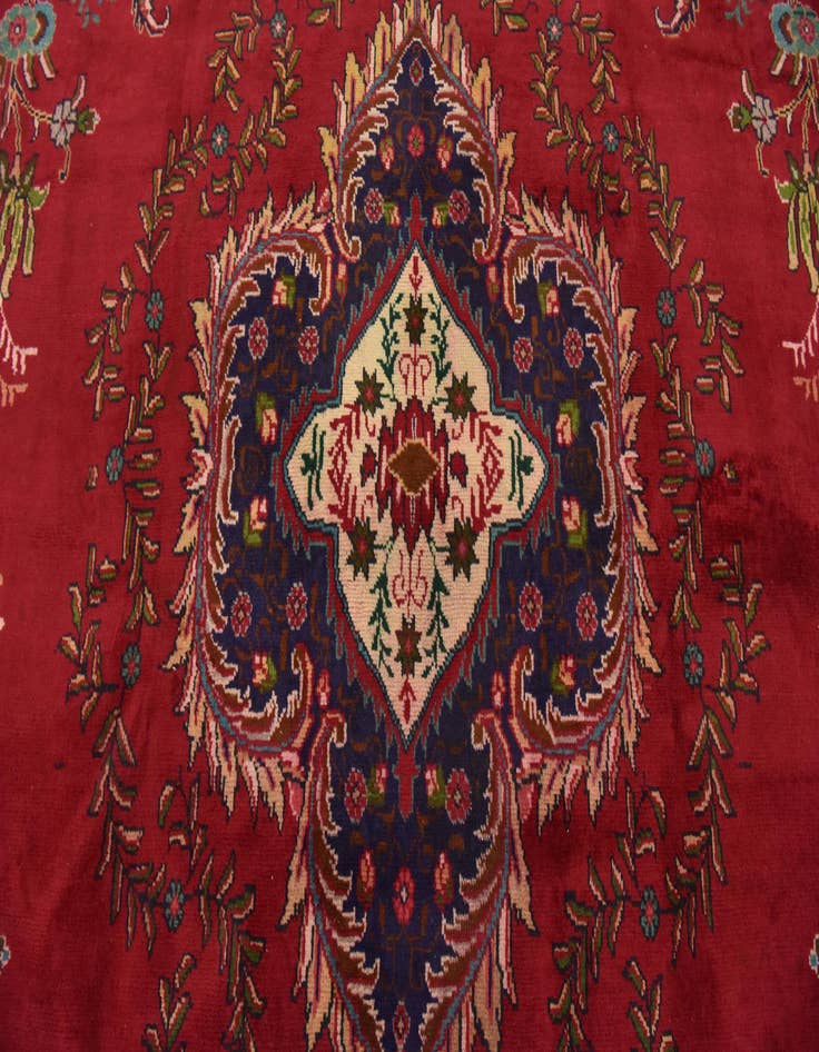 Detail image of  9' 8 x 12' 6  Hand Knotted Tabriz Persian Wool Rug