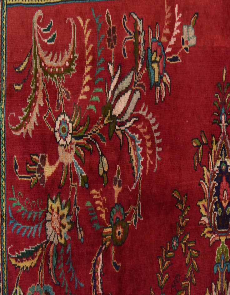 Detail image of  9' 8 x 12' 6  Hand Knotted Tabriz Persian Wool Rug