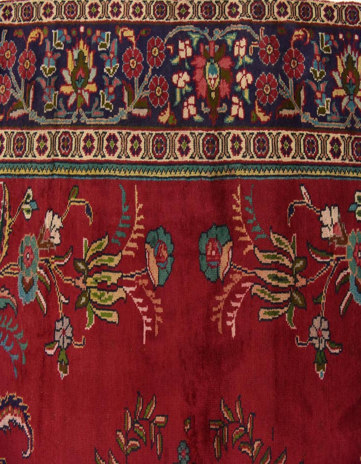 Detail image of  9' 8 x 12' 6  Hand Knotted Tabriz Persian Wool Rug