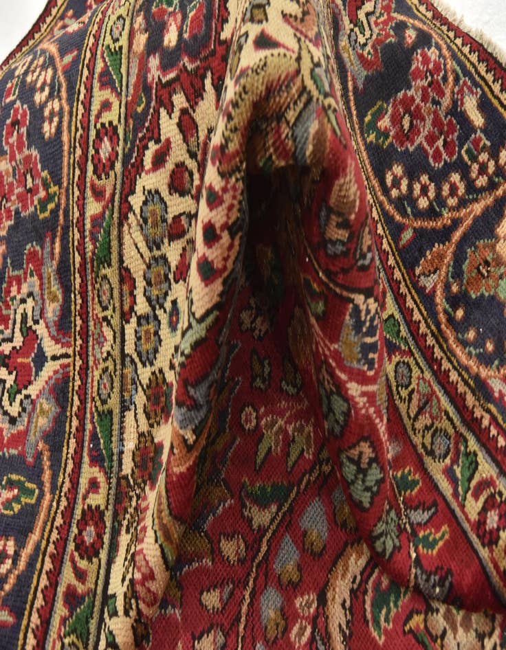 Detail image of  6' 4 x 9' 7  Hand Knotted Tabriz Persian Wool Rug