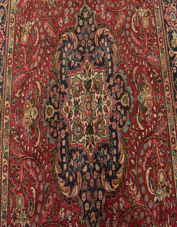Detail image of  6' 4 x 9' 7  Hand Knotted Tabriz Persian Wool Rug