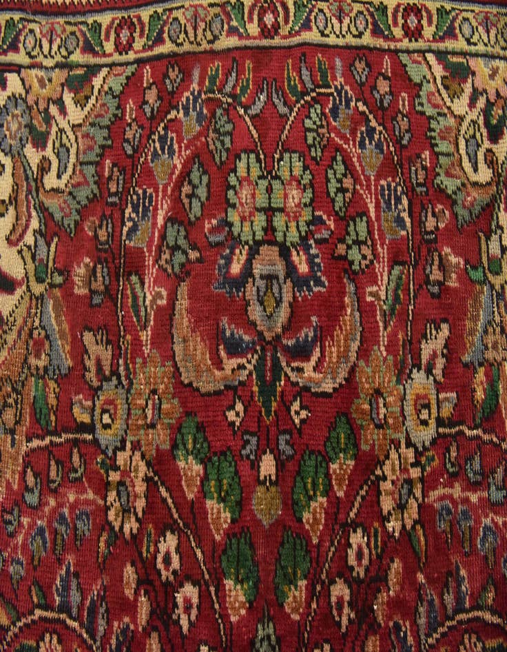Detail image of  6' 4 x 9' 7  Hand Knotted Tabriz Persian Wool Rug