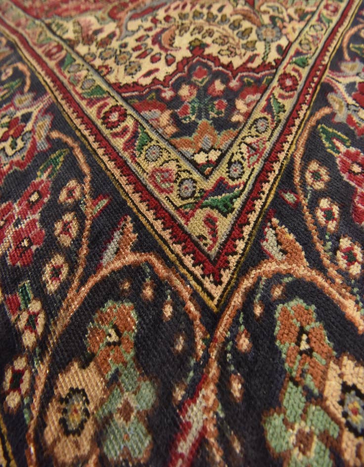 Detail image of  6' 4 x 9' 7  Hand Knotted Tabriz Persian Wool Rug