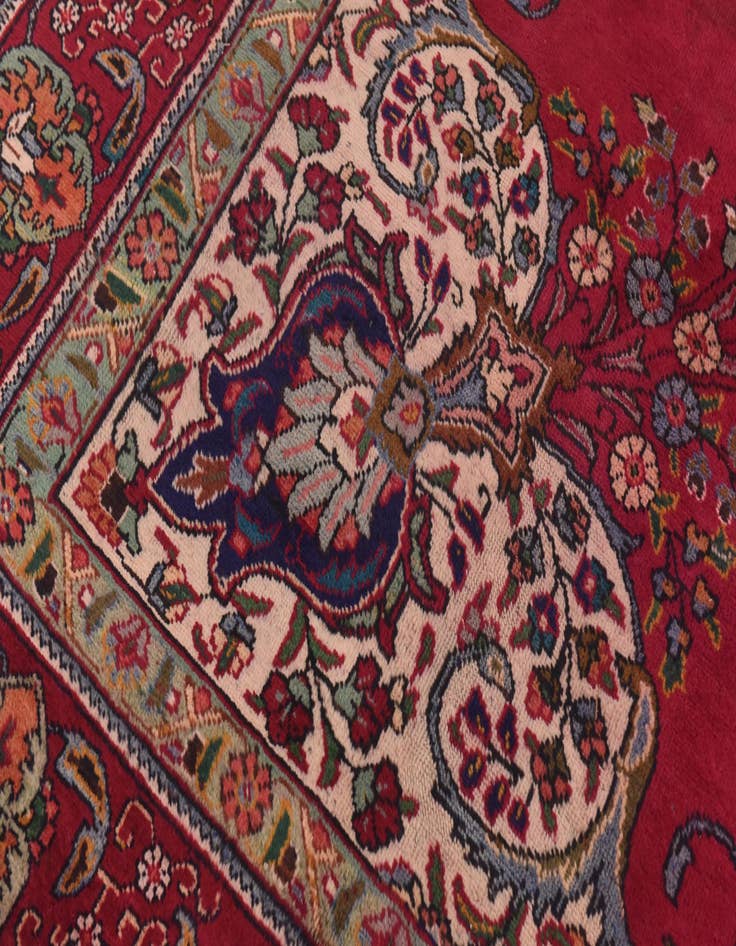 Detail image of  9' 7 x 12' 9  Hand Knotted Tabriz Persian Wool Rug