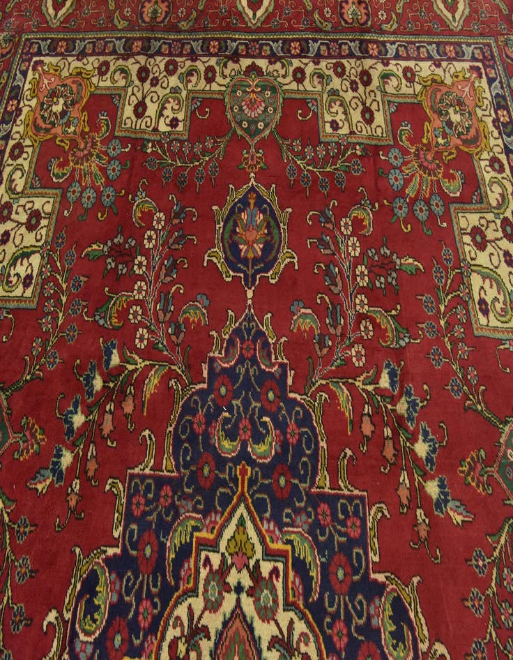 Detail image of  10' x 12' 10  Hand Knotted Tabriz Persian Wool Rug