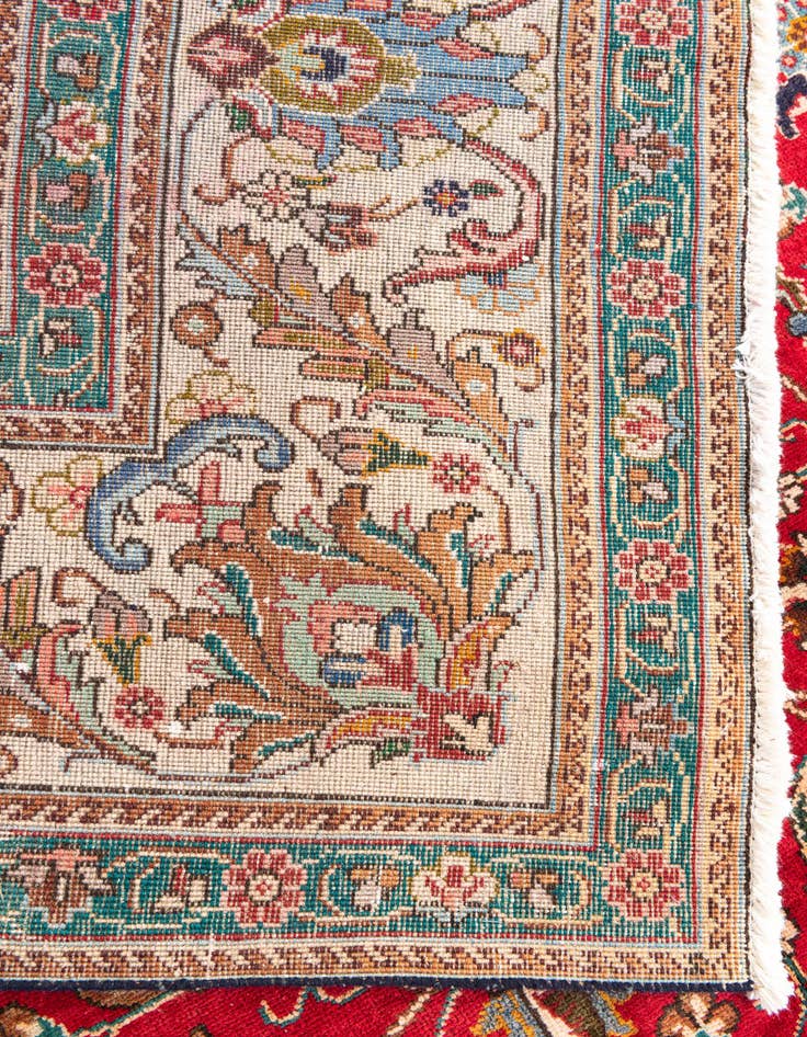 Detail image of  9' 8 x 12' 6  Hand Knotted Tabriz Persian Wool Rug