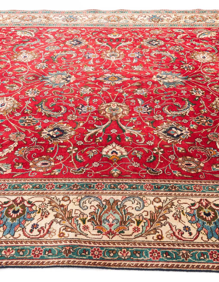 Detail image of  9' 8 x 12' 6  Hand Knotted Tabriz Persian Wool Rug