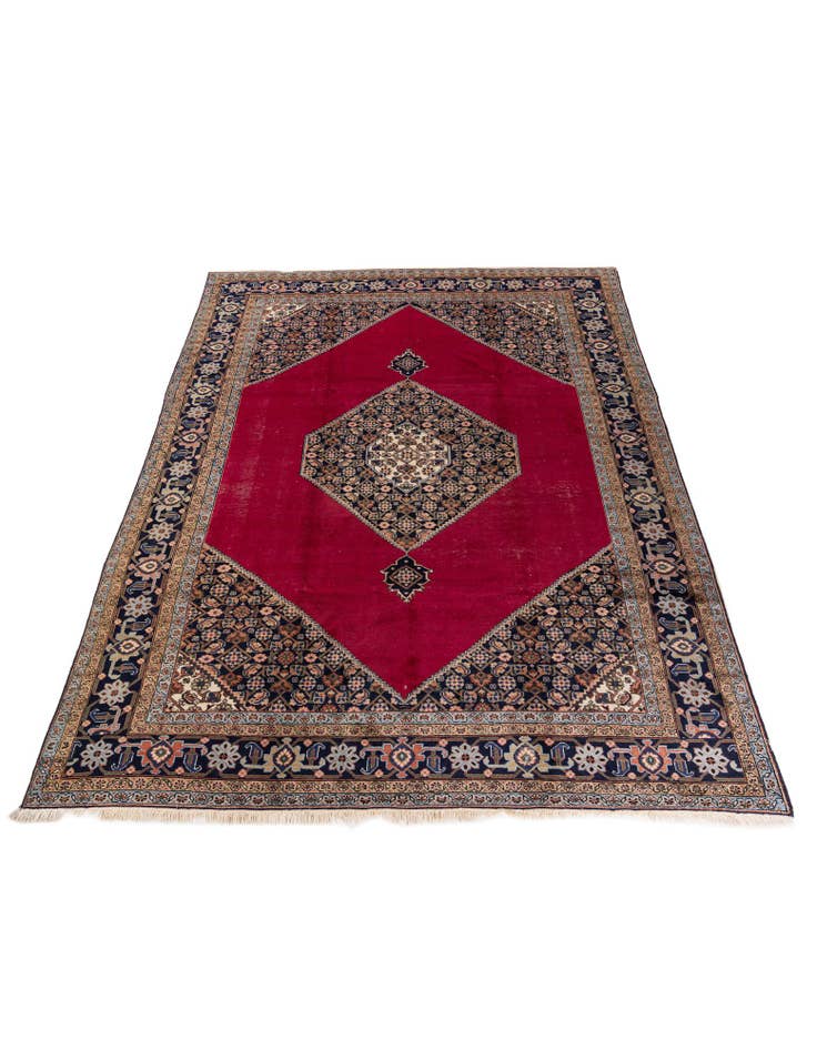 Detail image of  7' 4 x 10' 9  Hand Knotted Tabriz Persian Wool Rug