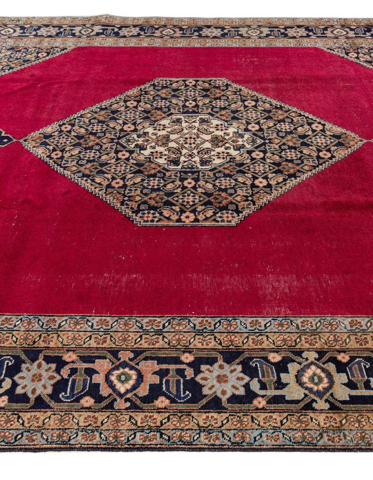 Detail image of  7' 4 x 10' 9  Hand Knotted Tabriz Persian Wool Rug