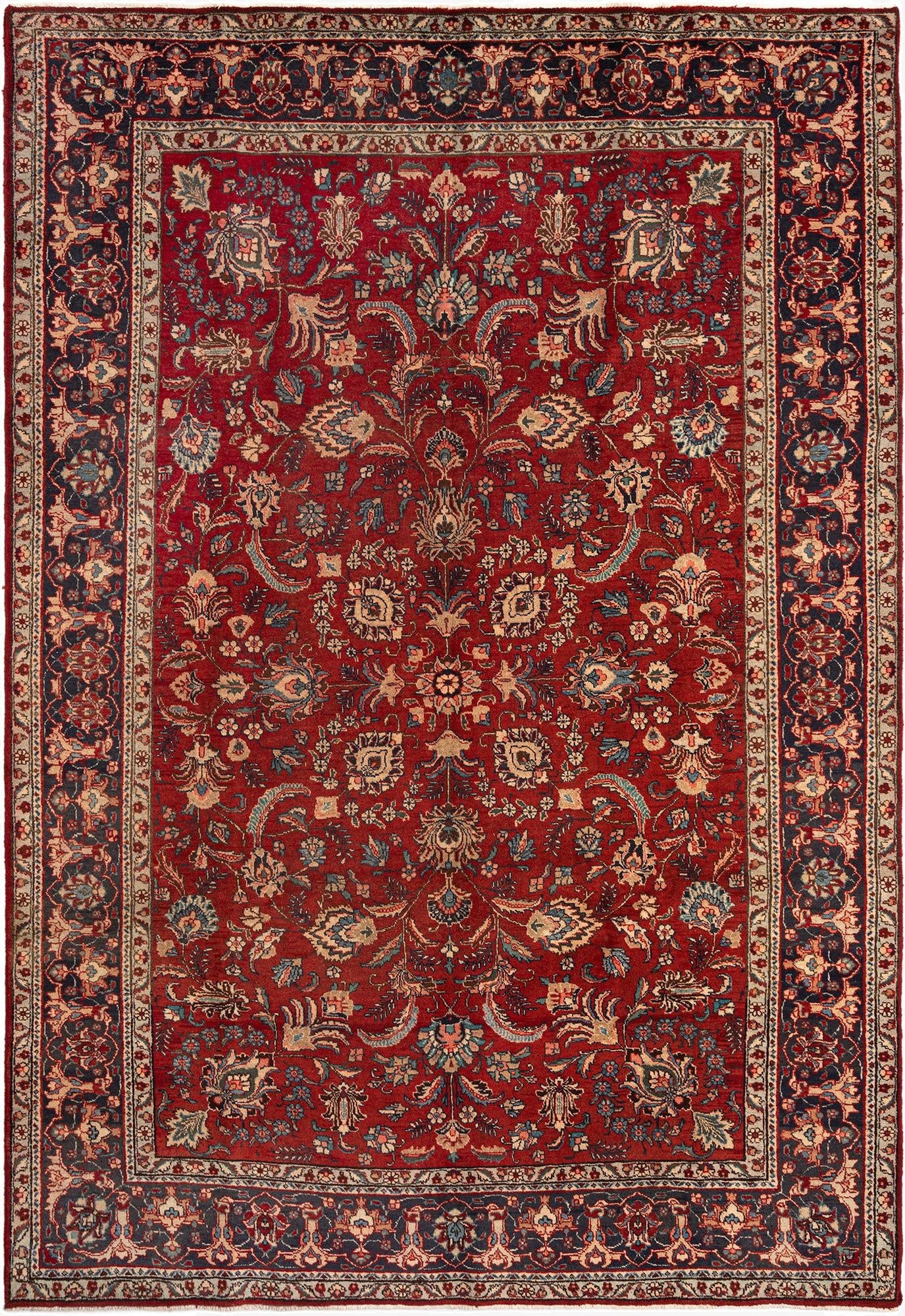  7' 3 x 10' 7 Tabriz Wool Rug