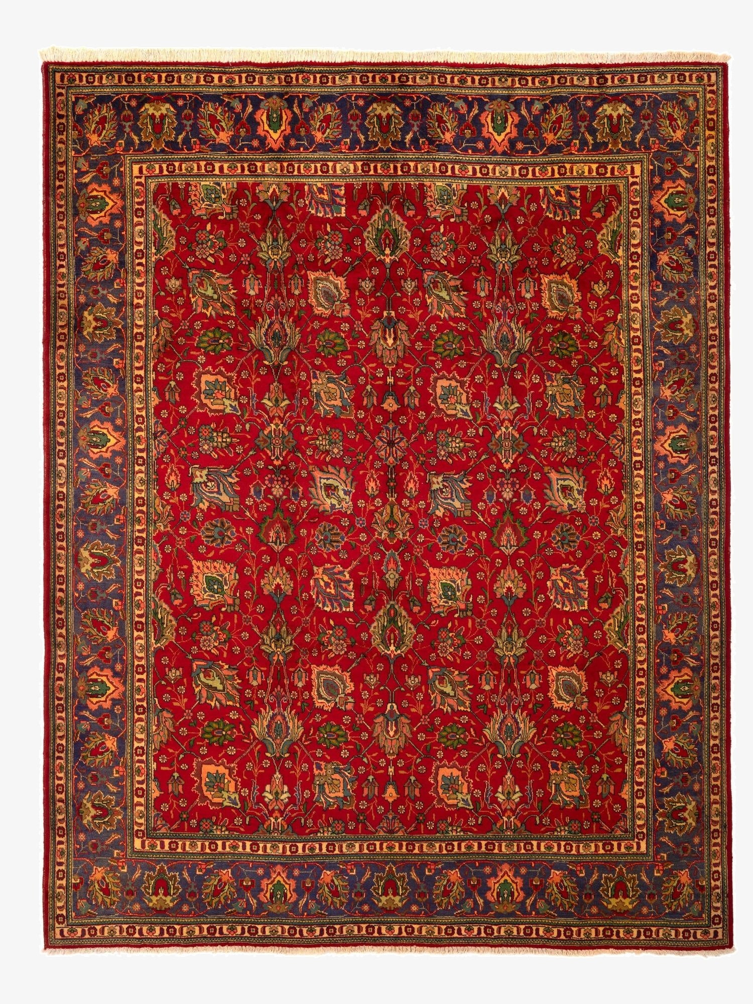  9' 10 x 12' 10  Hand Knotted Tabriz Persian Wool Rug