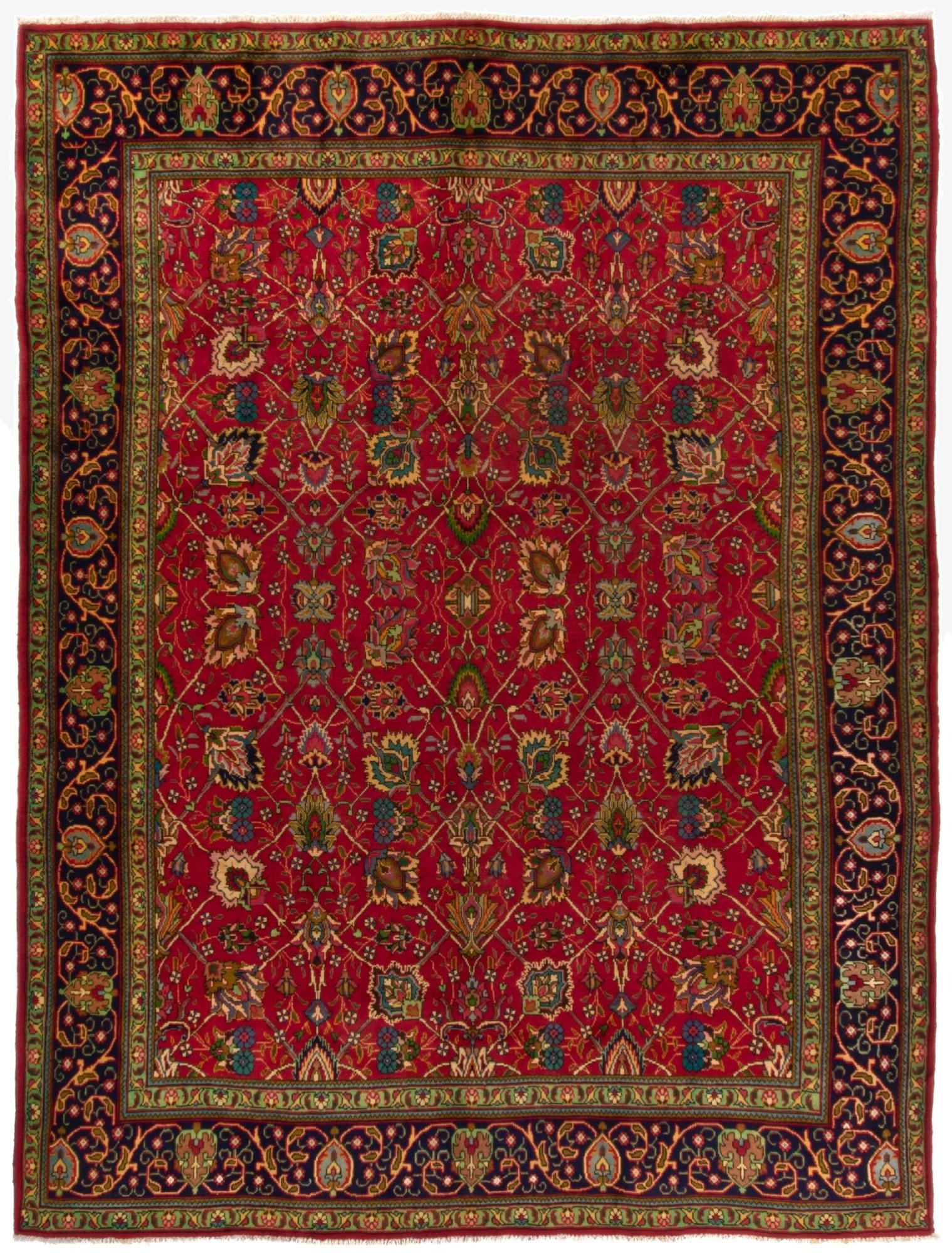  9' 4 x 12' 6 Tabriz Wool Rug