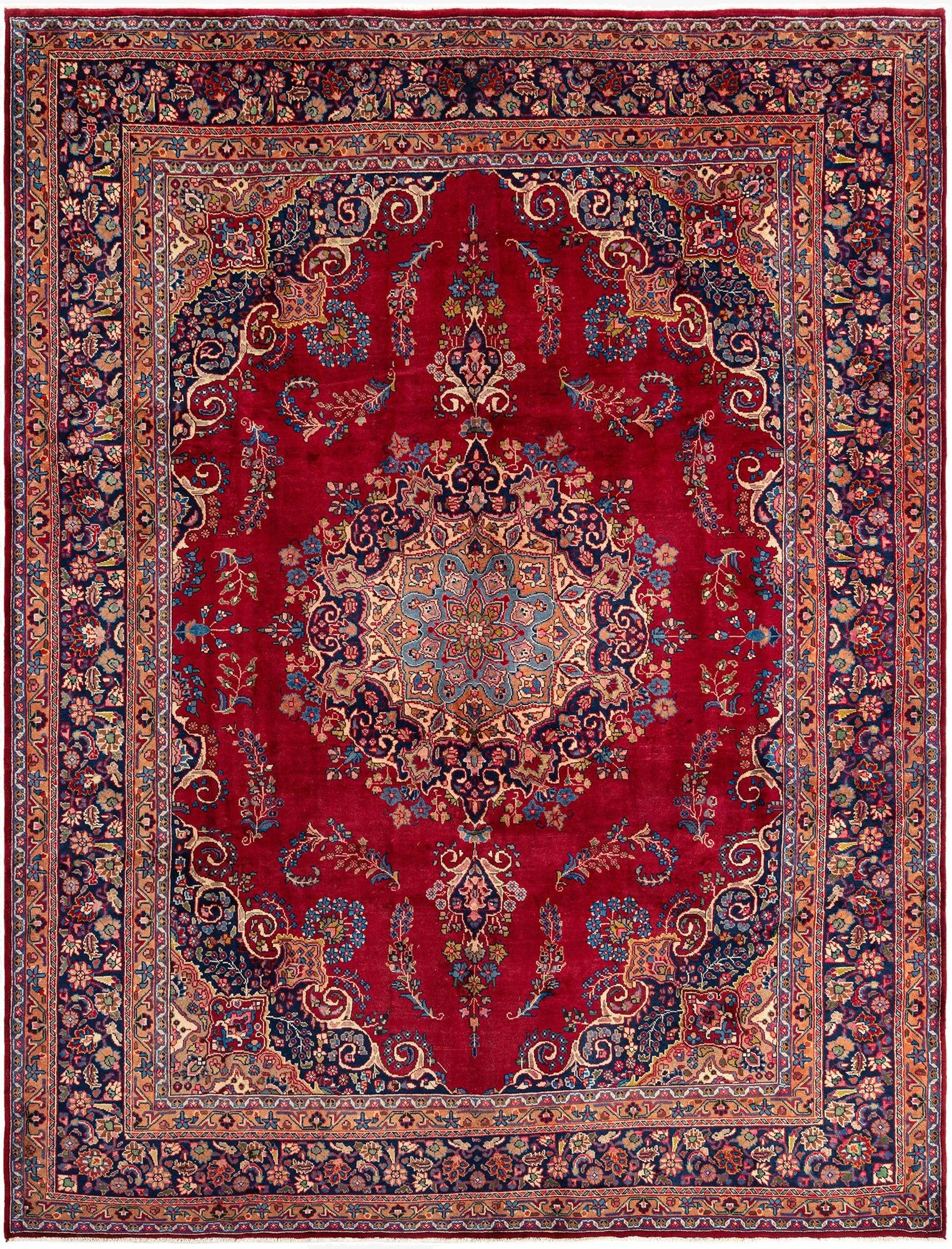  9' 8 x 12' 8 Tabriz Wool Rug