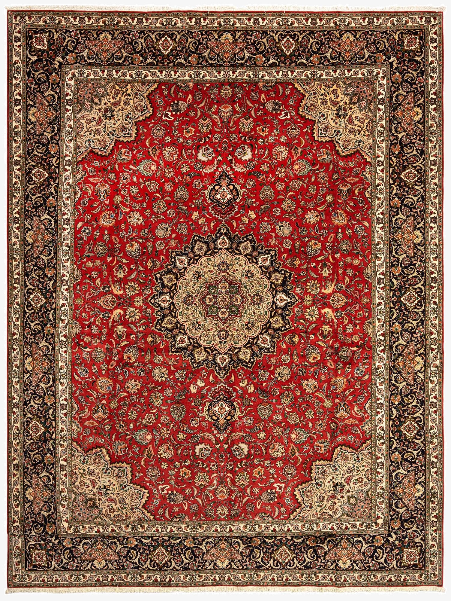  9' 9 x 12' 10 Tabriz Wool Rug