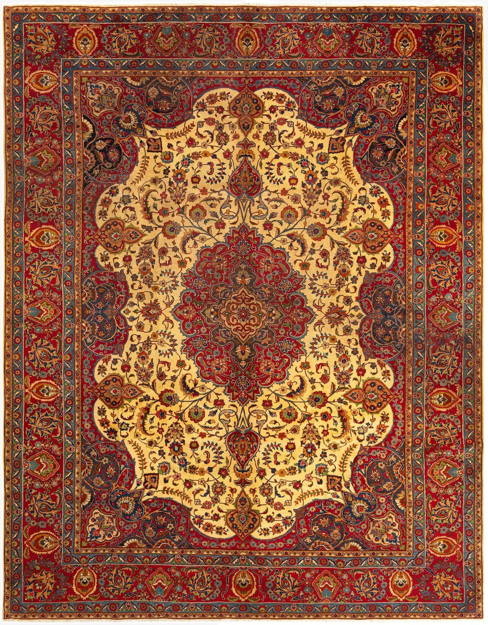  9' 7 x 12' 5 Tabriz Wool Rug