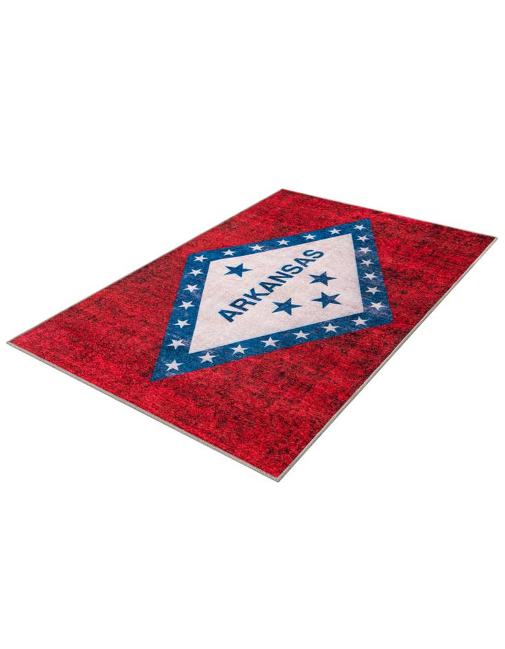 Detail image of  4' x 6' Arkansas The Flag Collection Rug