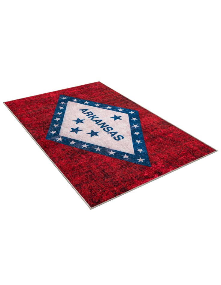Detail image of  4' x 6' Arkansas The Flag Collection Rug