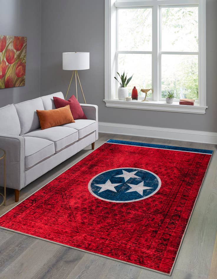 Detail image of  9' x 12' Tennessee The Flag Collection Rug