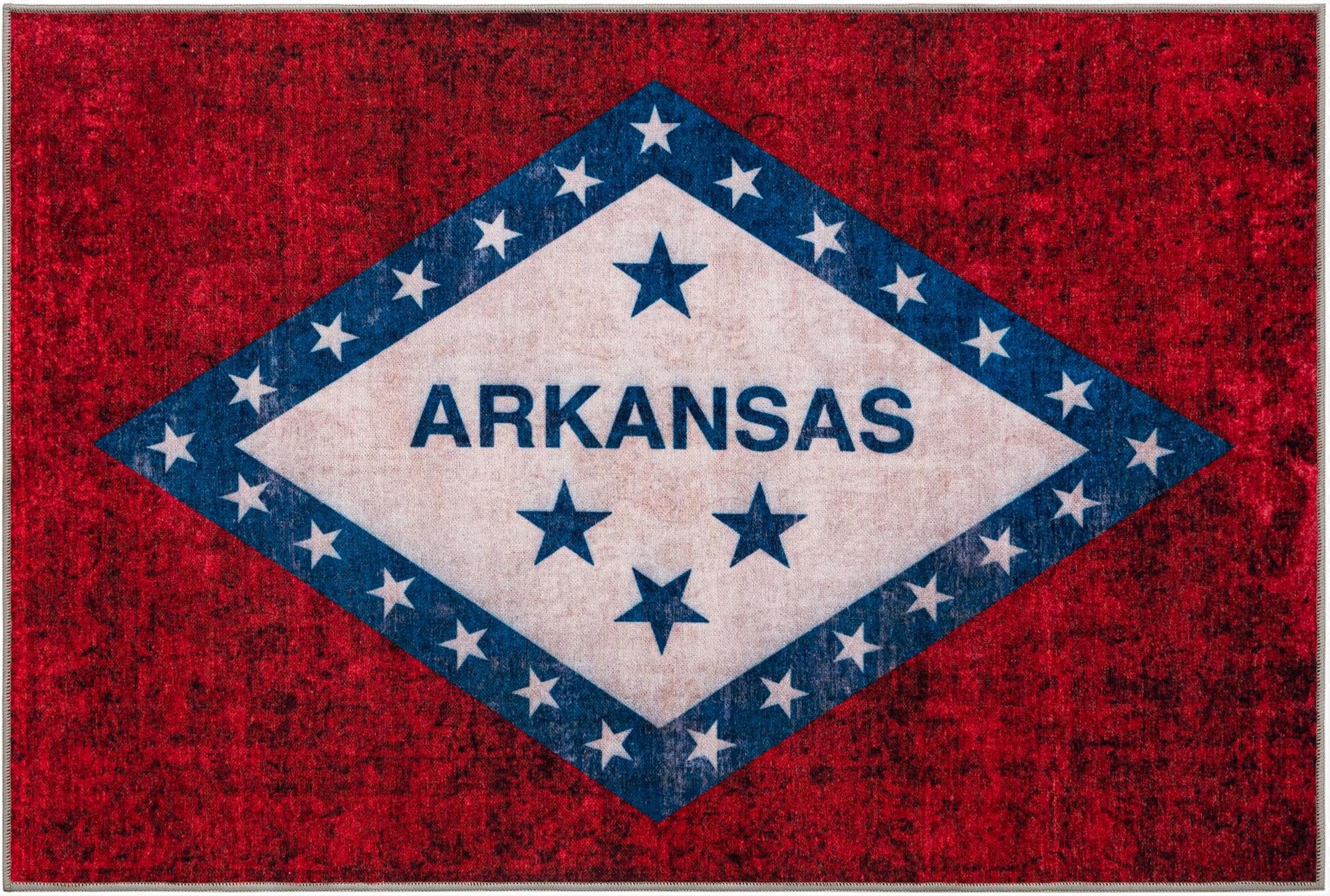  5' x 8' Arkansas The Flag Collection Rug