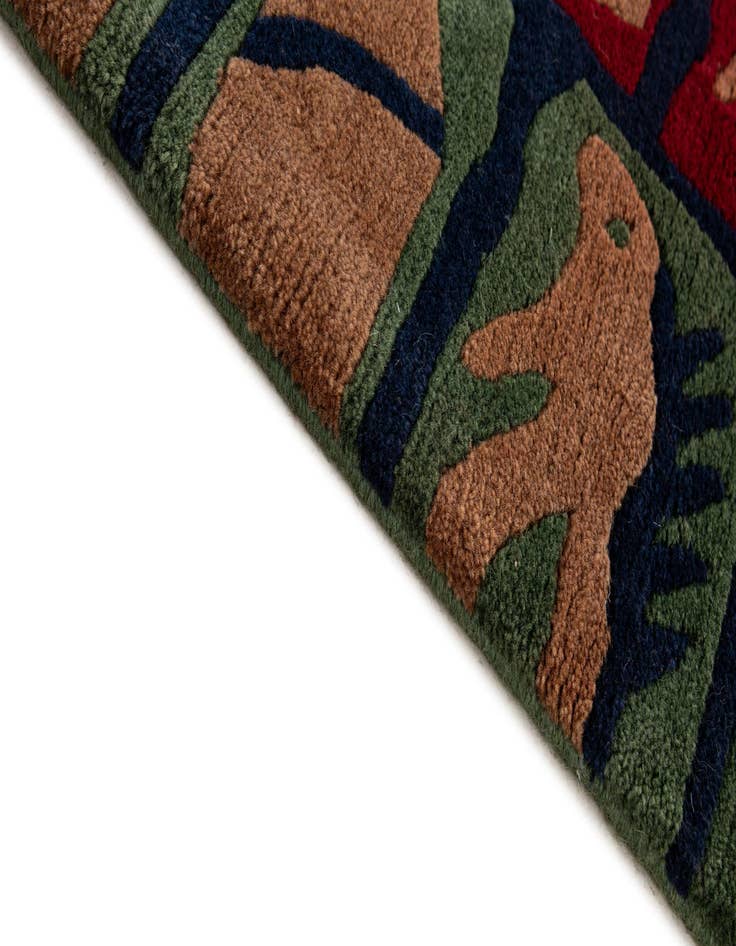 Detail image of  5' 10 x 7' 9  Hand Knotted Tibet Wool Rug