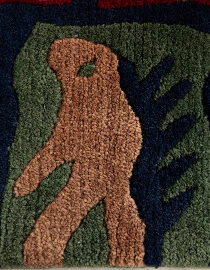 Detail image of  5' 10 x 7' 9  Hand Knotted Tibet Wool Rug