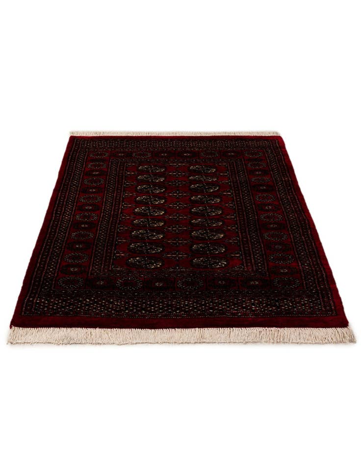 Detail image of  4' 3 x 5' 8  Hand Knotted Torkaman Persian Wool Rug