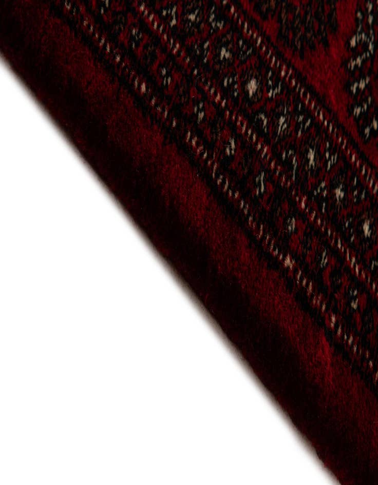 Detail image of  4' 3 x 5' 8  Hand Knotted Torkaman Persian Wool Rug