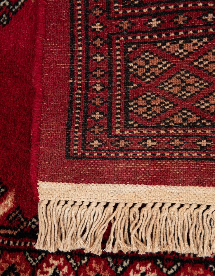 Detail image of  2' x 3' 4  Hand Knotted Torkaman Persian Wool Rug