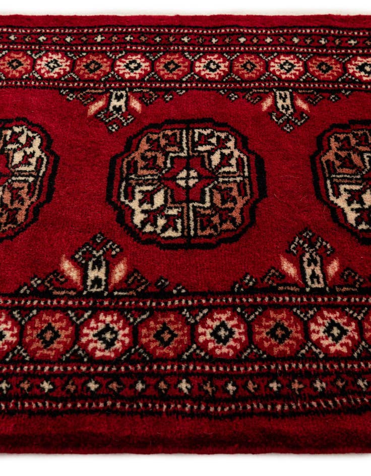 Detail image of  2' x 3' 4  Hand Knotted Torkaman Persian Wool Rug