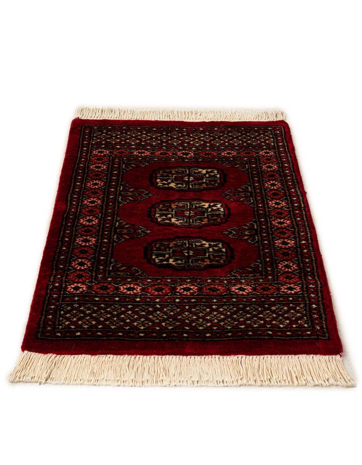 Detail image of  2' x 2' 11  Hand Knotted Torkaman Persian Wool Rug