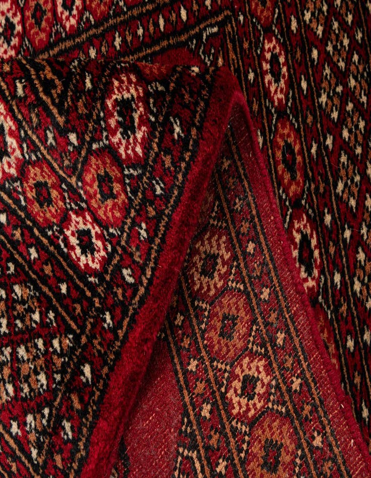 Detail image of  2' x 2' 11  Hand Knotted Torkaman Persian Wool Rug