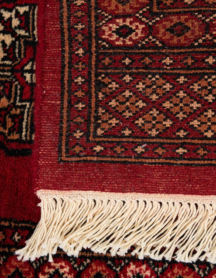 Detail image of  2' x 2' 11  Hand Knotted Torkaman Persian Wool Rug